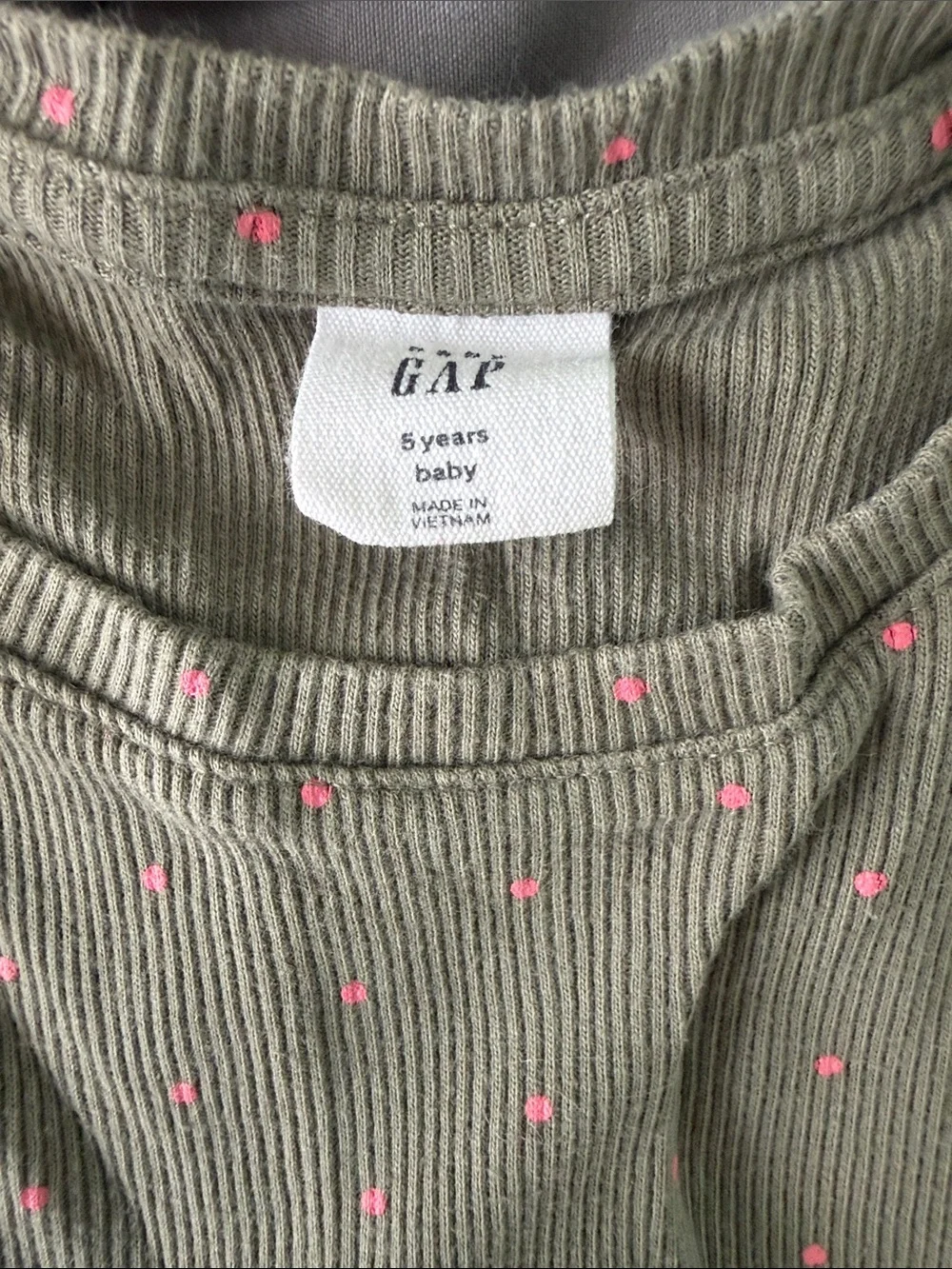 GAP Girls Long Sleeve Tops - Tan, White, Olive Green